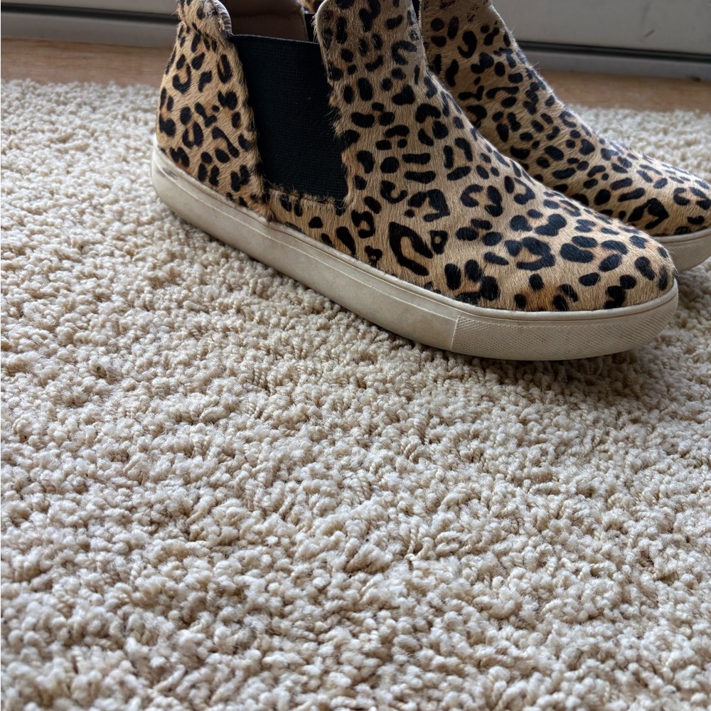 Leopard Print Slip-On Sneakers